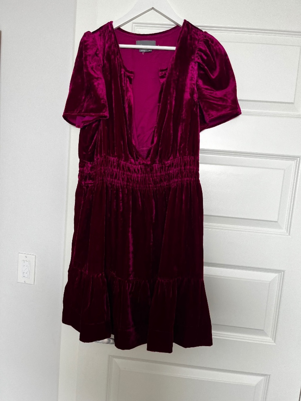 Anthropologie velvet somerset dress